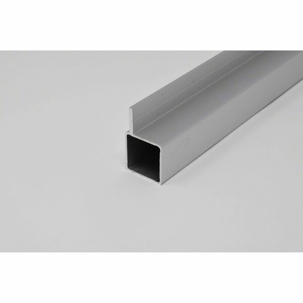 Eztube Extrusion for 3/4in Flush Panel  White, 60in L x 1in W x 1in H, QR Both Ends 100-110-5 WH QR